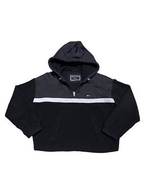 Vintage Y2K Tommy Hilfiger Fleece Reflective Windbreaker Designer Jacket